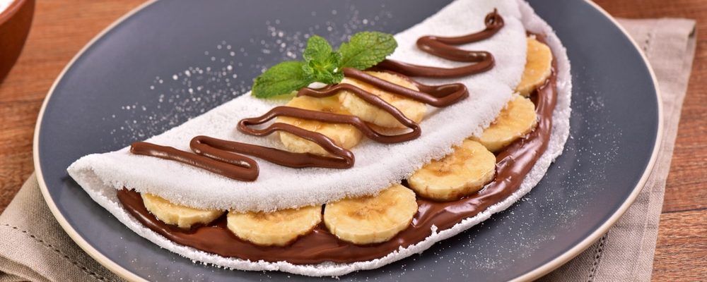 Tapioca Com Nutella E Banana é O Encontro Perfeito De Sabores!