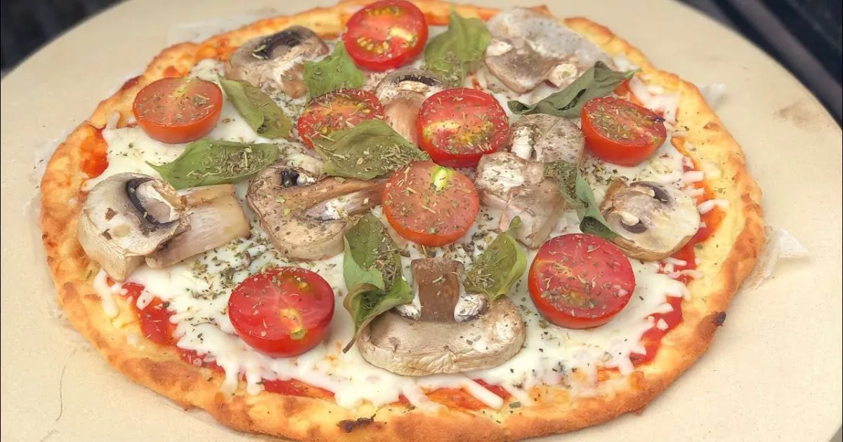 massa de pizza low carb com farinha de coco