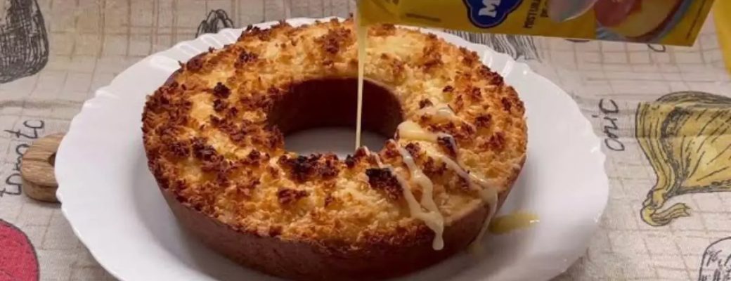 Bolo Pão De Coco Com Cobertura De Coco Ralado: Irresistível Para Qualquer Ocasião