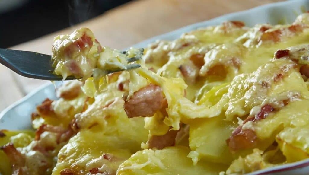 Batata gratinada no forno