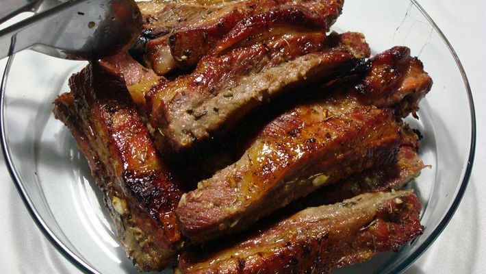 Costelinha De Porco Assada Que Tal Pra Hoje?