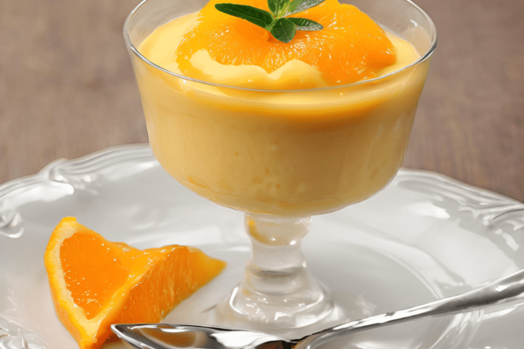 Esta receita irresistível Pudim de Laranja sem ovos fácil e delicioso