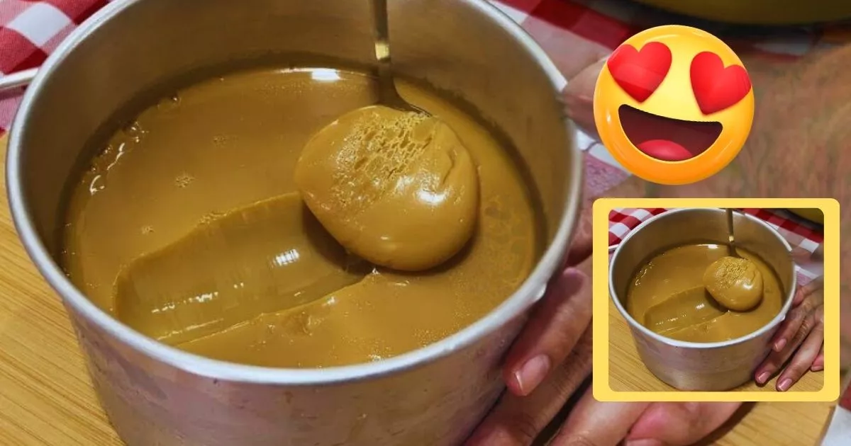 Jeito Diferente de Fazer Leite Condensado no Forno: Feito Numa Forma de Bolo em Banho Maria