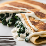 Panqueca De Espinafre Com Molho Branco Simplesmente Divina