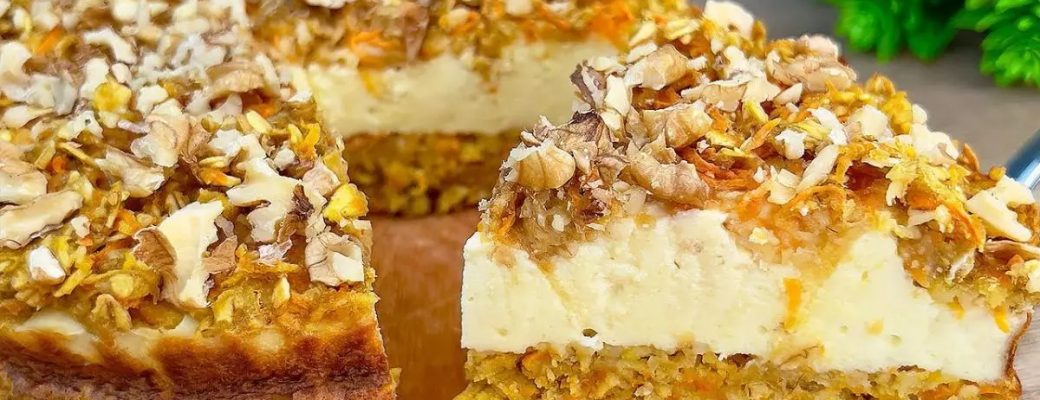 Bolo Fit Com Aveia, Cenoura E Maçã