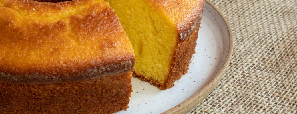 Bolo De Fubá Com Flocos
