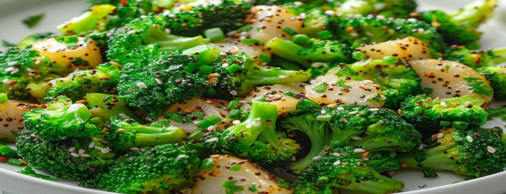 Brócolis Assado Com Batatas E Gergelim: Um Toque Especial De Família