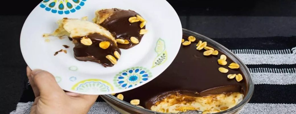 Pavê De Amendoim Com Chocolate