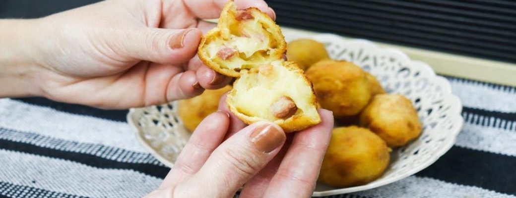 Bolinho De Mandioca Com Bacon E Calabresa