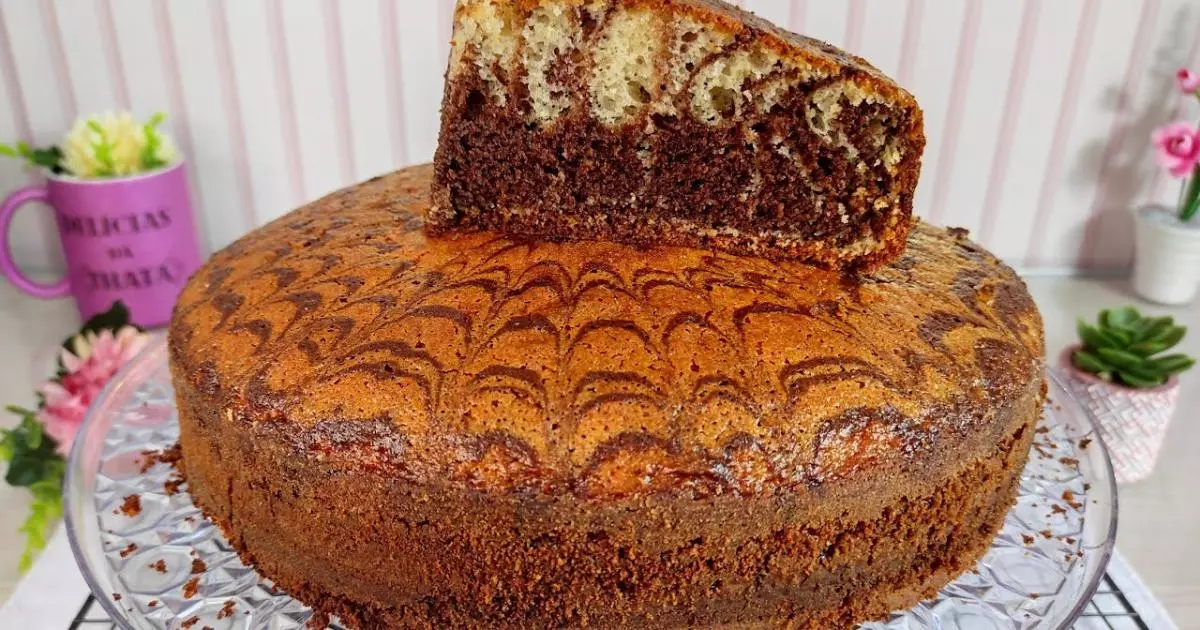 Bolo Caseiro Mesclado Super Delicioso e Fofinho