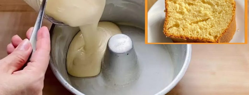 Bolo De Baunilha De Liquidificador Com Preparo Fácil E Resultado Fofinho