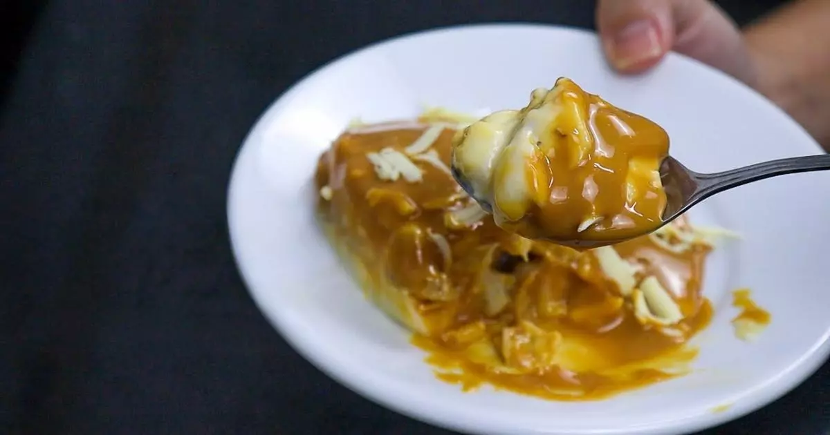 sobremesa de nozes com doce de leite
