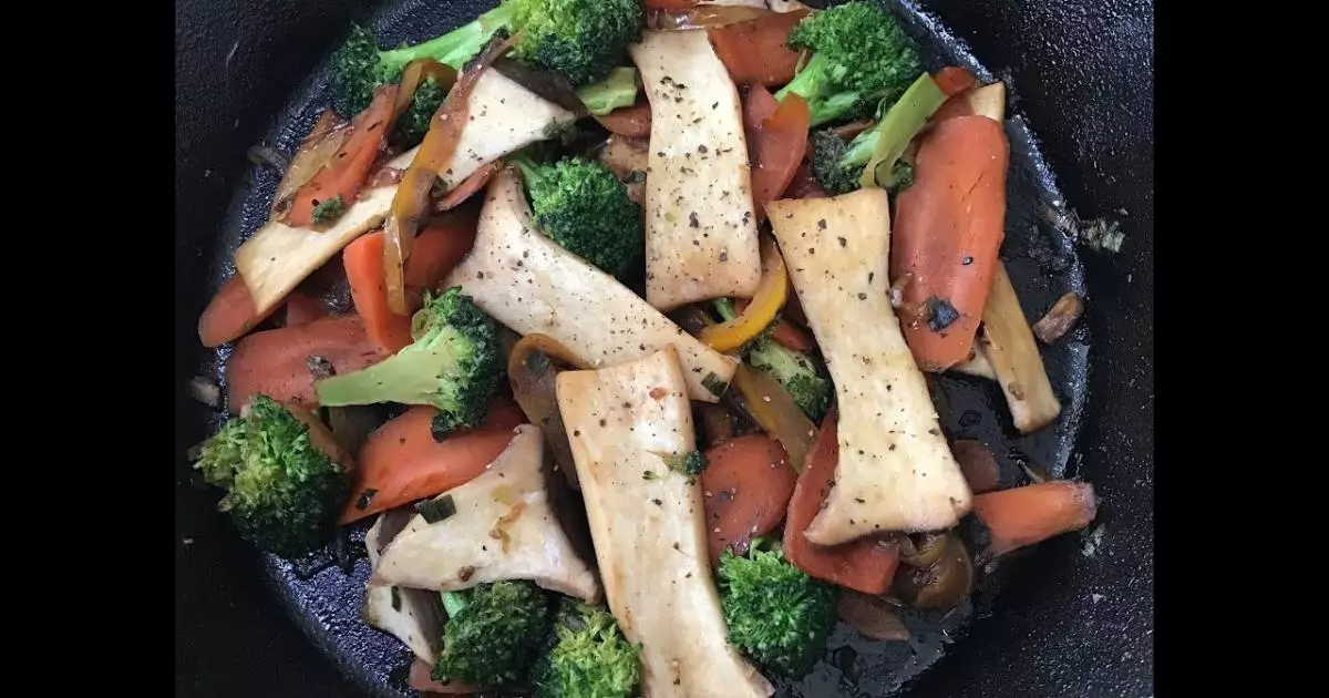 legumes com cogumelo