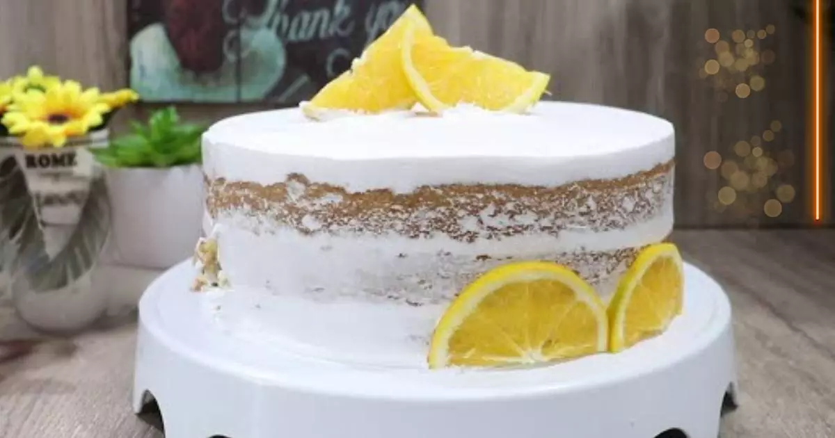 Naked Cake de Laranja Recheado com Chocolate