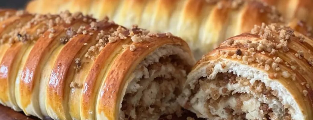 Pão De Torresmo Bem Recheado E Perfeito Para Lanche