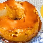 Sobremesa De Nuvem Doce Com Calda