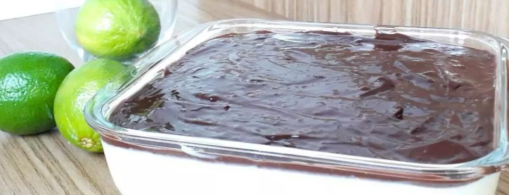 Sobremesa De Limão E Chocolate Feita Com 4 Ingredientes