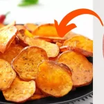 Chips De Batata Doce Crocante Assados Sem óleo.