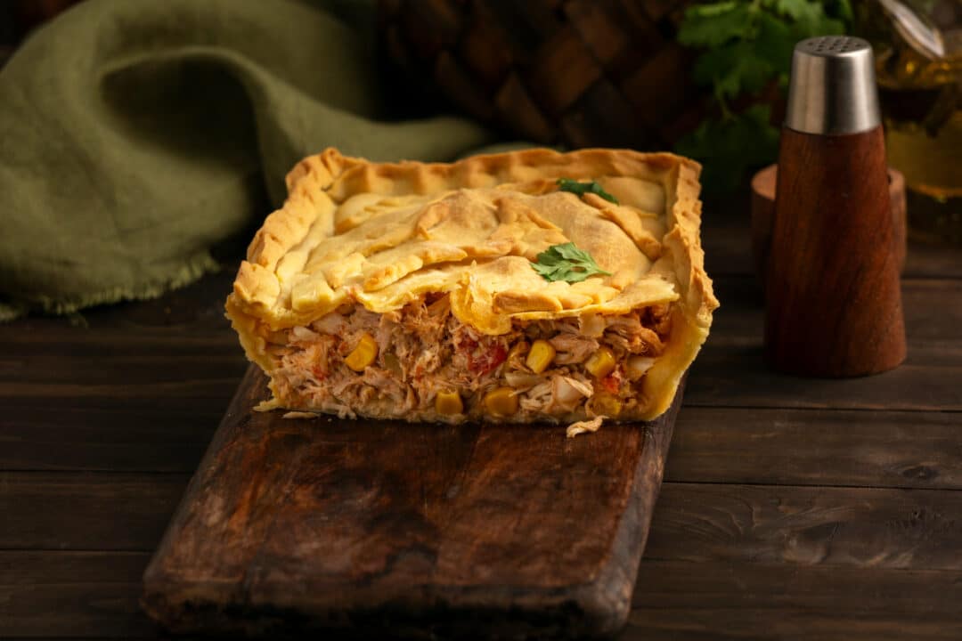Torta de Frango com Creme de Leite na Massa que aprendi com a minha tia