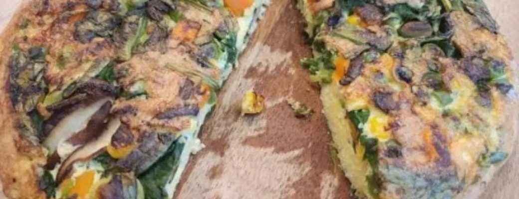 Frittata De Legumes Com Cogumelos