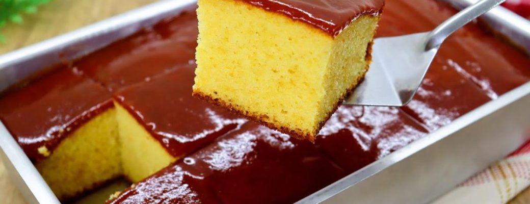Bolo De Fubá Fofinho Com Goiabada