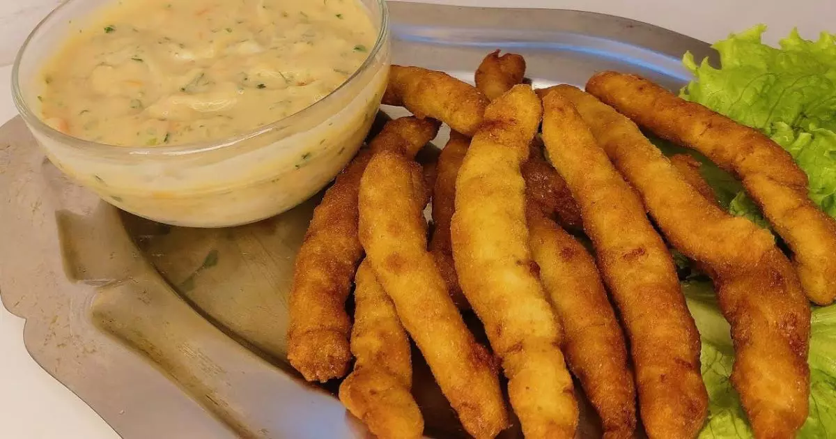isca de frango com molho tártaro