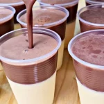Sobremesa De Duas Cores Em Camadas Super Refrescante.