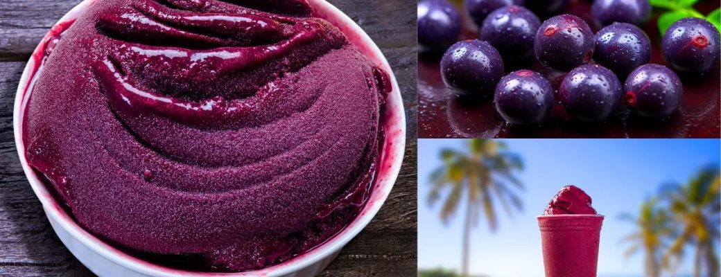 Sorvete De Açaí Caseiro.