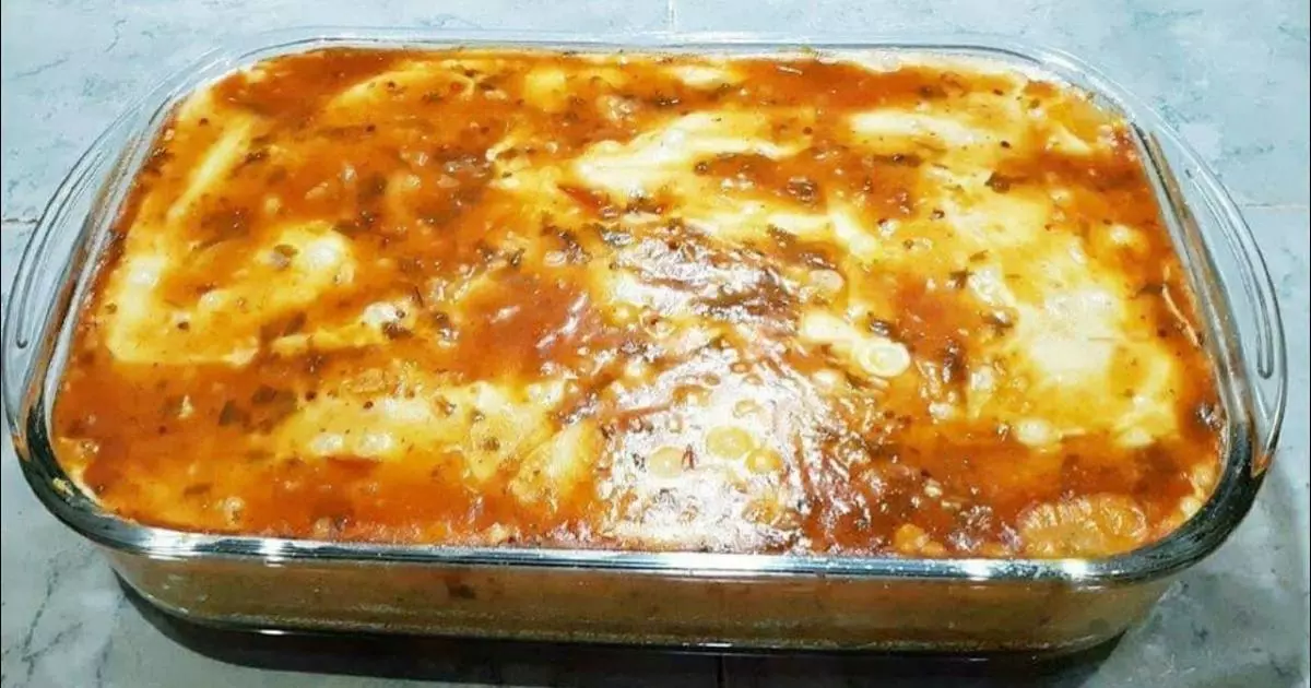 batata gratinada ao molho bolonhesa