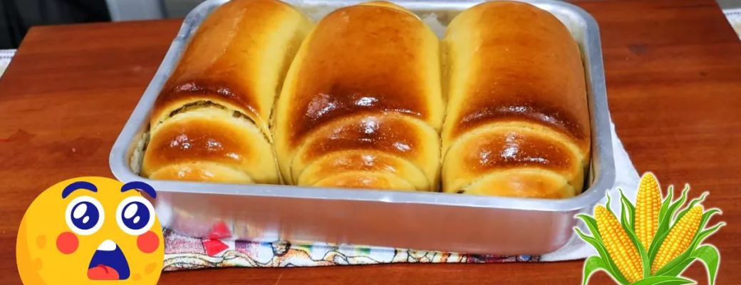 Pão Caseiro De Milho Fofinho E Dourado