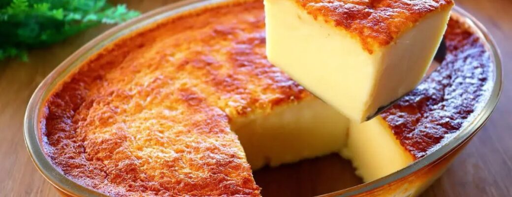 Bolo De Leite Segura Marido Cremoso E Prático, Feito No Liquidificador E Assado Em Banho-maria....