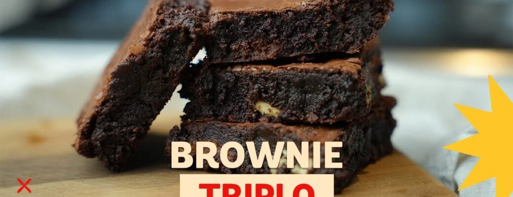 Faça Um Brownie Triplo Delicioso Para A Páscoa! Com Três Chocolates E Textura Perfeita, Essa...