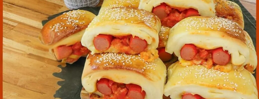 Aprenda A Fazer Um Cachorro-quente De Forno Super Fofinho, Recheado Com Salsicha, Queijo E Um...