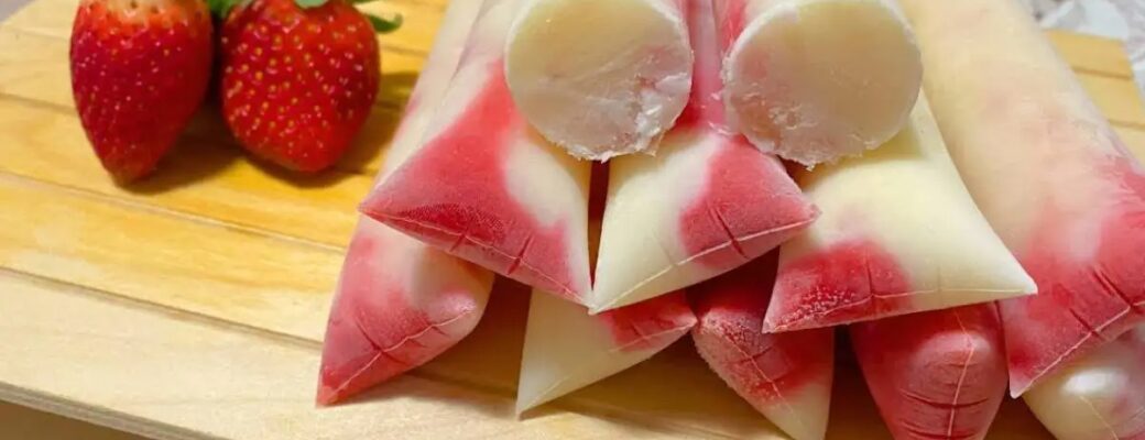 Aprenda A Fazer Geladinho Gourmet De Morango Cremoso, Com Geleia Natural E Creme Delicioso, Ideal...