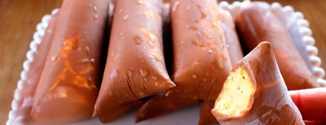 Aprenda A Fazer Um Geladinho De Maracujá Com Casquinha De Chocolate, Cremoso E Delicioso....