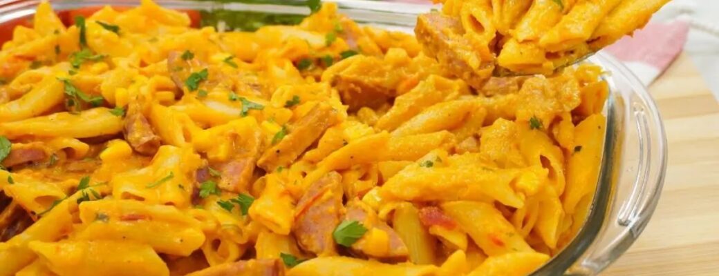 Faça Um Macarrão Cremoso Com Calabresa Delicioso E Prático Para O Dia A Dia....