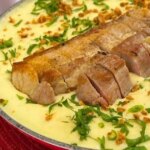 Mandioca Cremosa Com Queijo Derretido Irresistível