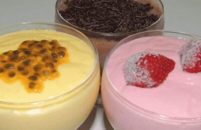Sobremesa Cremosa Com 3 Ingredientes: Mousse Para Todos Os Gostos