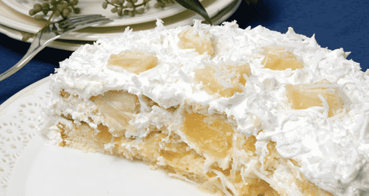 Bolo De Abacaxi Com Coco Molhado Simplesmente Indescritível
