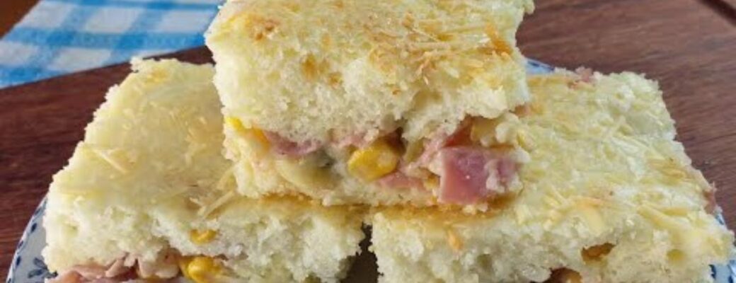 Receita Fácil E Rápida De Bolo Salgado De Liquidificador Com Massa Fofinha E Recheio Saboroso....