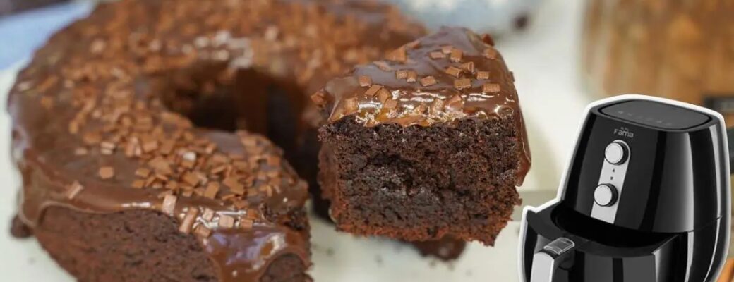 Aprenda A Fazer Um Bolo De Chocolate Fofinho Na Airfryer Em Apenas 20 Minutos. Receita...