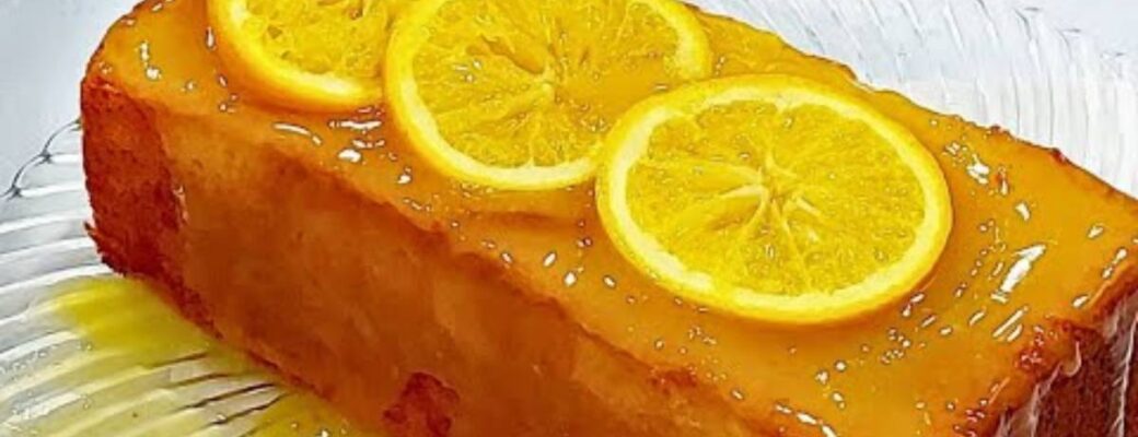 Bolo De Laranja Com Calda Cremosa Fácil é Fofo, úmido E Ideal Para Qualquer Hora....