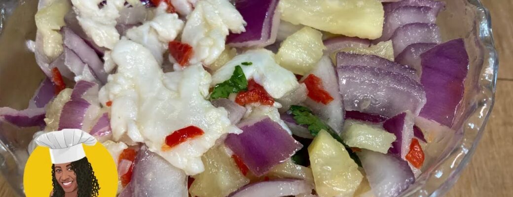 Ceviche Peruano Fácil E Refrescante! Aprenda Essa Receita Deliciosa Com Peixe Branco Marinado No Limão...