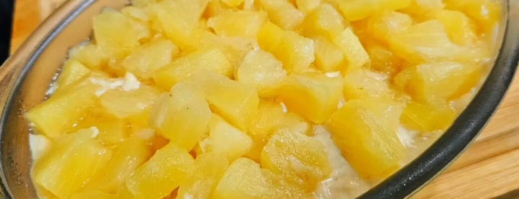 Delícia De Abacaxi Cremosa E Refrescante! Aprenda Essa Receita Fácil E Irresistível Para Qualquer Ocasião....