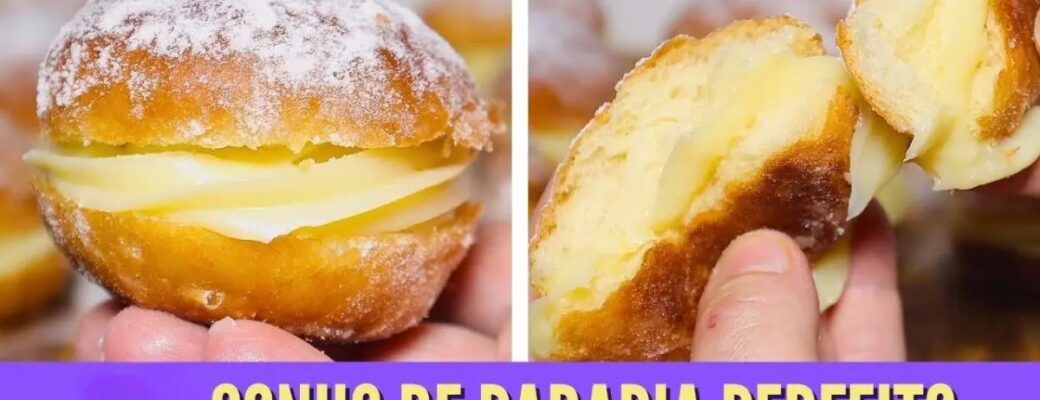 Receita De Sonho Super Fofinho Com Recheio Cremoso E Sabor De Padaria....