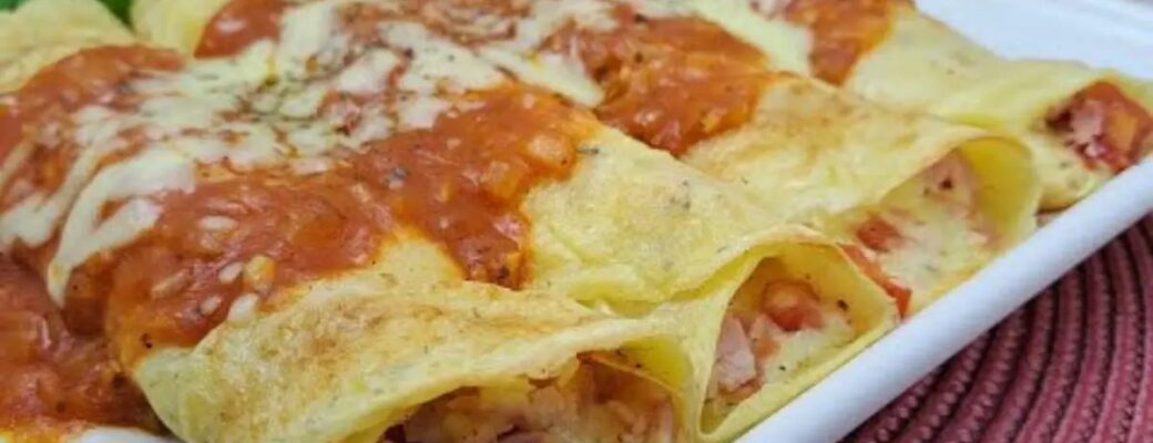 Panqueca De Tapioca Sem Glúten, Fácil E Deliciosa! Recheada Com Presunto E Queijo, Perfeita Para...