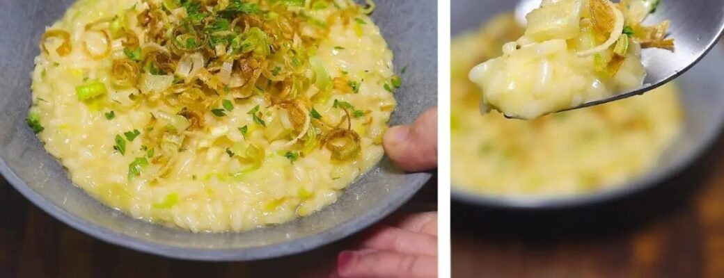 Aprenda A Fazer Um Risoto De Alho-poró Cremoso E Irresistível, Com Todos Os Detalhes Para...
