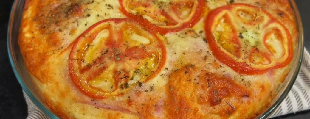 Torta De Liquidificador Fácil Presunto E Queijo é Prática, Gostosa E Perfeita Para O Dia...