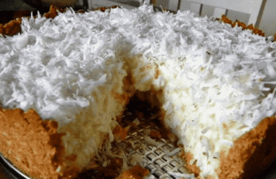 Torta Gelada De Coco Dos Deuses Uma Sobremesa Celestial