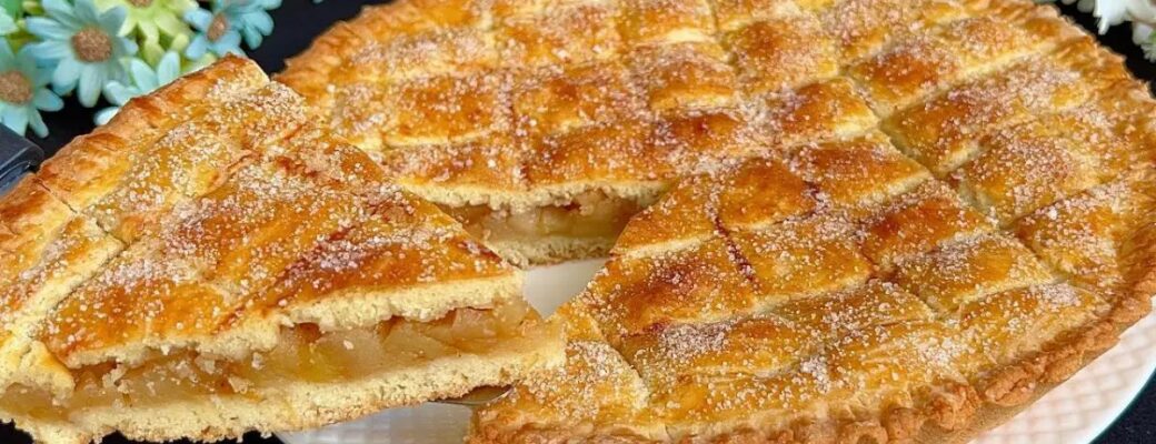 Receita De Torta De Maçã Fácil, Recheada E Com Massa Macia....